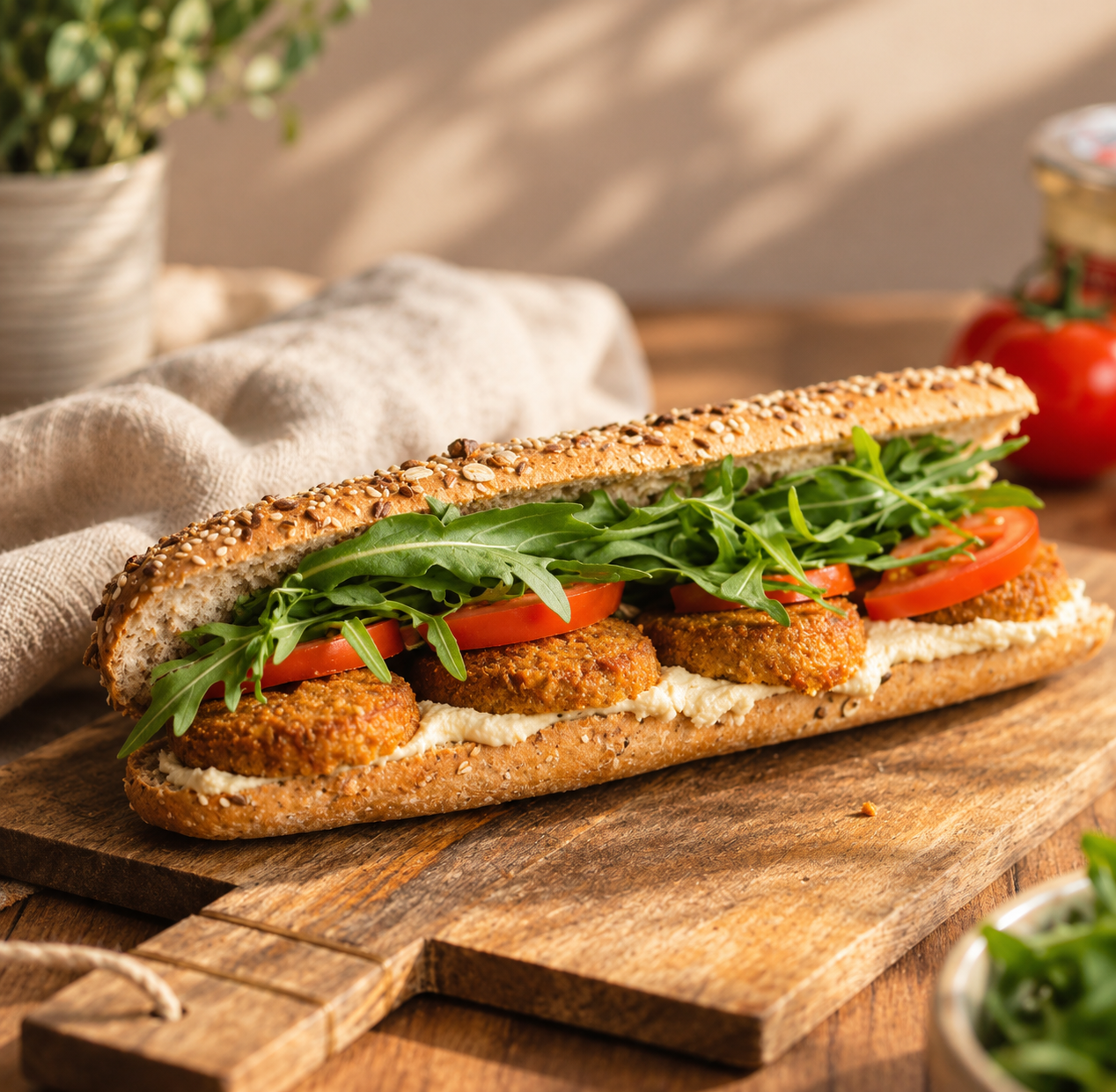 Sandwich aux falafels